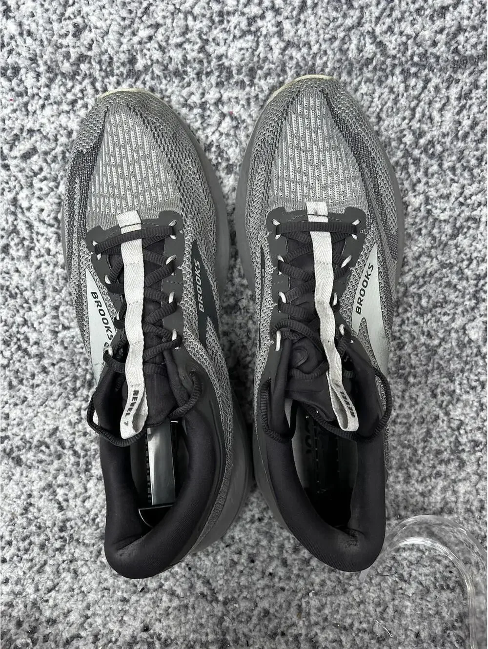 Brooks Revel 7 Running Shoes Mens 12 Gray Black Neutral Run Walk Preowned